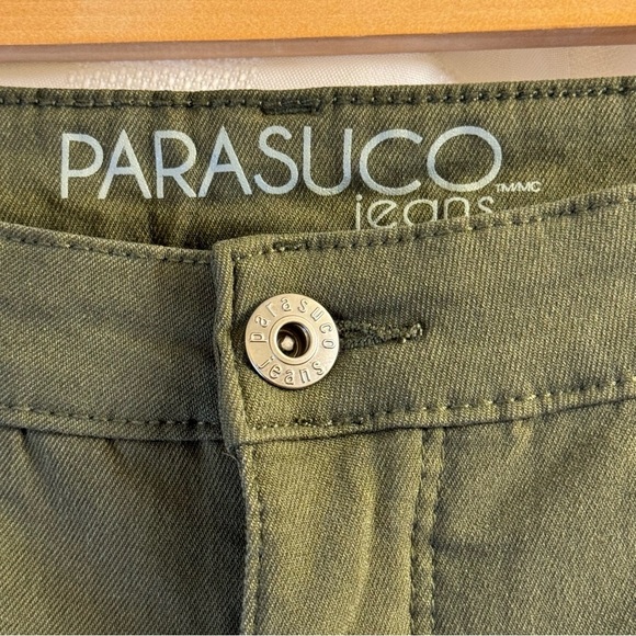 Parasuco Women’s Pants 18 Army Green Straight Leg - Picture 7 of 13